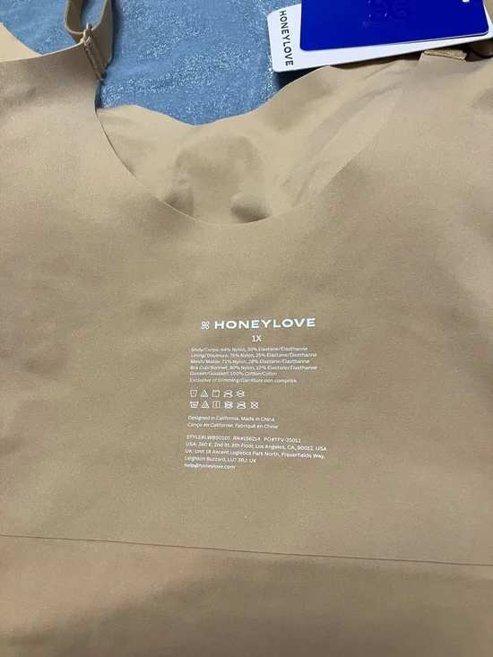 Honeylove Cami Bodysuit Sz 1X in Sand - Picture 10 of 10